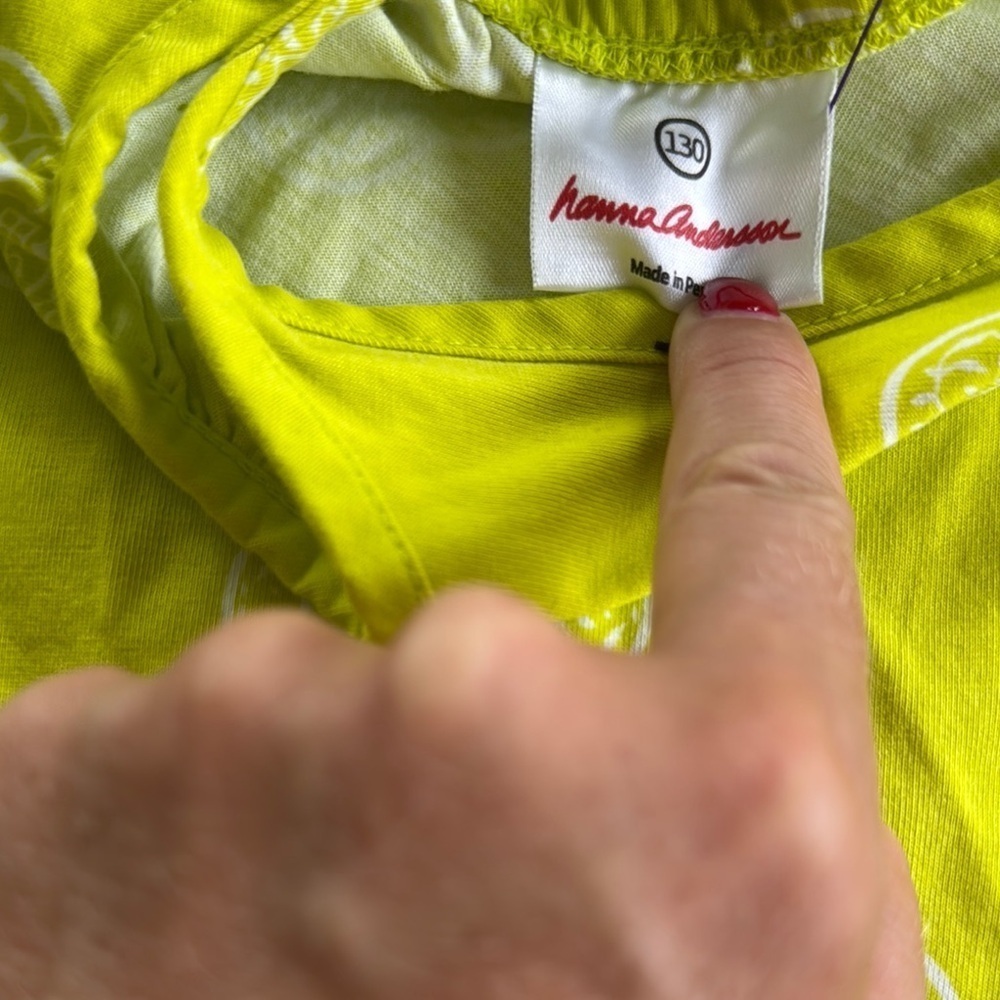 Hanna Andersson Bright Yellow Kids Dress - Picture 2 of 3